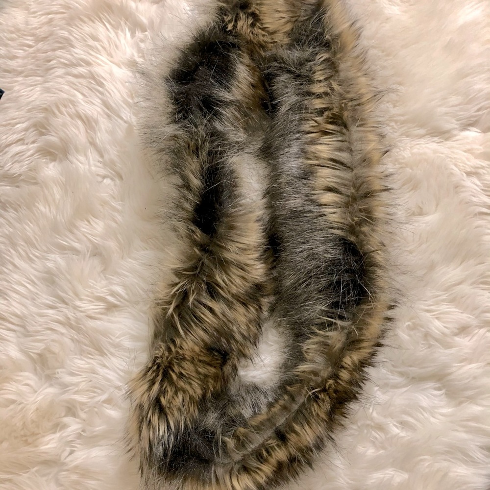 High quality faux fur infinity scarf